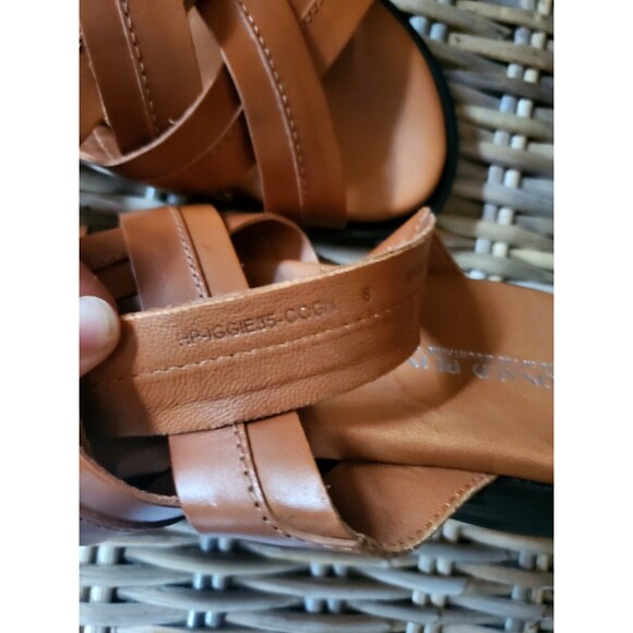 Donald Pliner Mens Sandals Leather Brown Iggie Congac Strappy Slides Size 8 main image 9